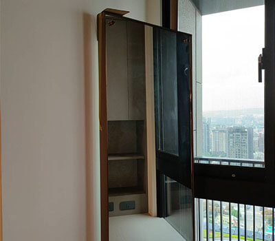 造型鍍鈦穿衣鏡