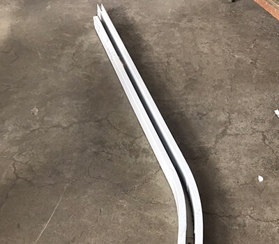 鐵捲門柱(彎軌上端切角)